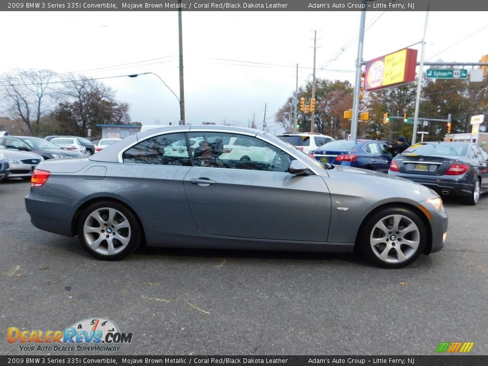 2009 BMW 3 Series 335i Convertible Mojave Brown Metallic / Coral Red/Black Dakota Leather Photo #4