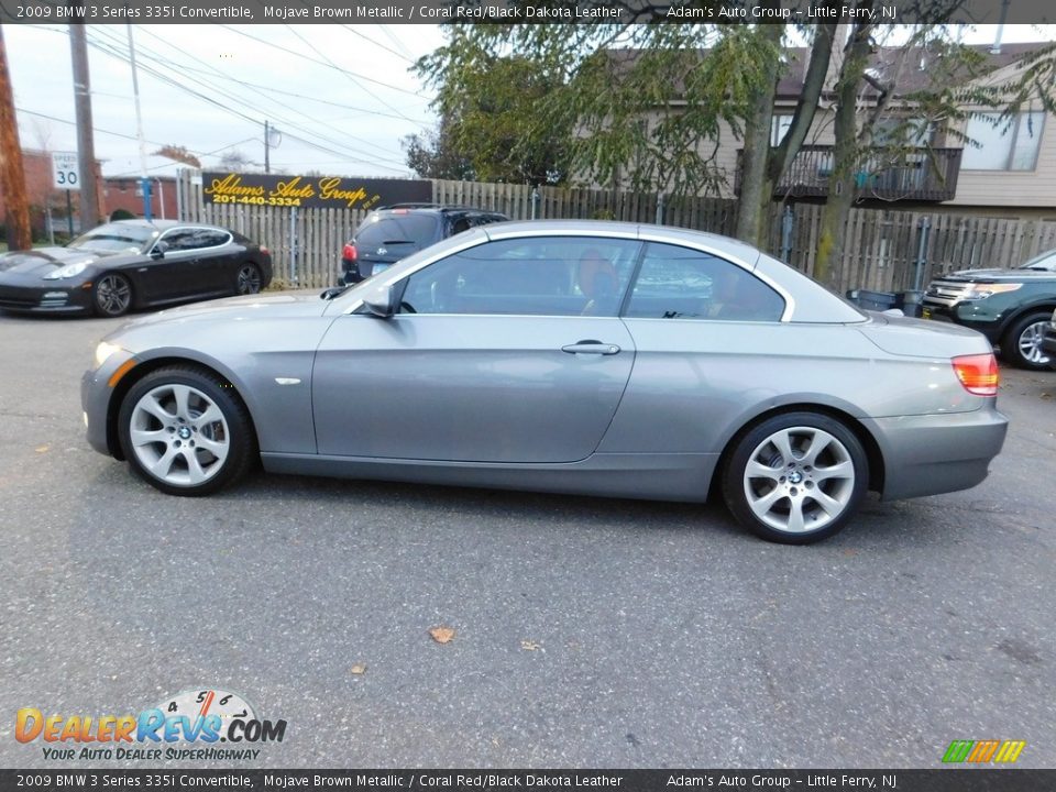 2009 BMW 3 Series 335i Convertible Mojave Brown Metallic / Coral Red/Black Dakota Leather Photo #8