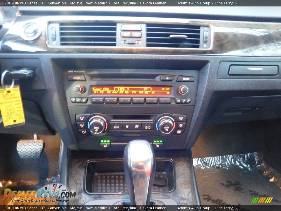 2009 BMW 3 Series 335i Convertible Mojave Brown Metallic / Coral Red/Black Dakota Leather Photo #16