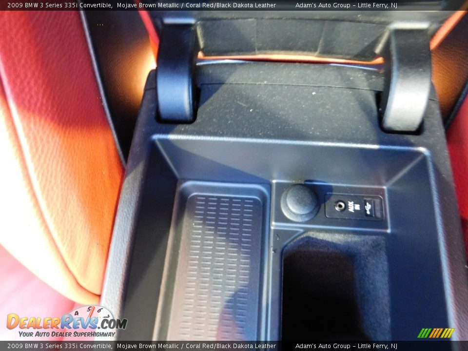 2009 BMW 3 Series 335i Convertible Mojave Brown Metallic / Coral Red/Black Dakota Leather Photo #19