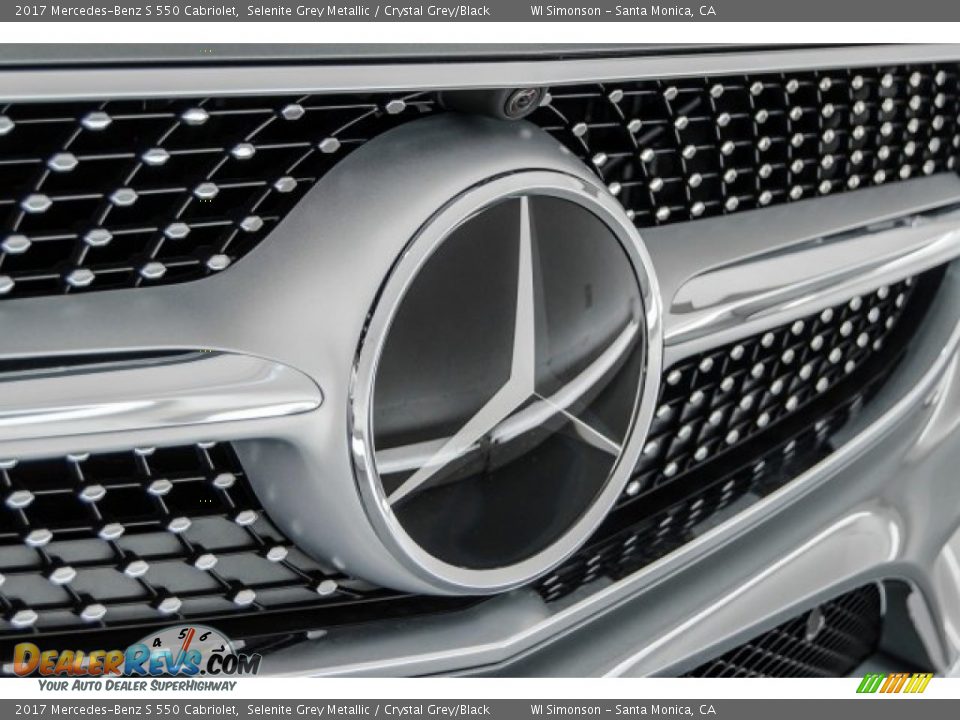 2017 Mercedes-Benz S 550 Cabriolet Selenite Grey Metallic / Crystal Grey/Black Photo #31