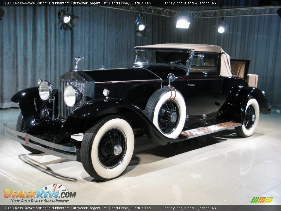 1928 Rolls-Royce Springfield Phantom I Brewster Regent Left Hand Drive Black / Tan Photo #1