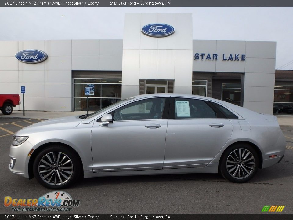 2017 Lincoln MKZ Premier AWD Ingot Silver / Ebony Photo #1