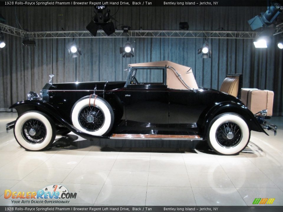 1928 Rolls-Royce Springfield Phantom I Brewster Regent Left Hand Drive Black / Tan Photo #2