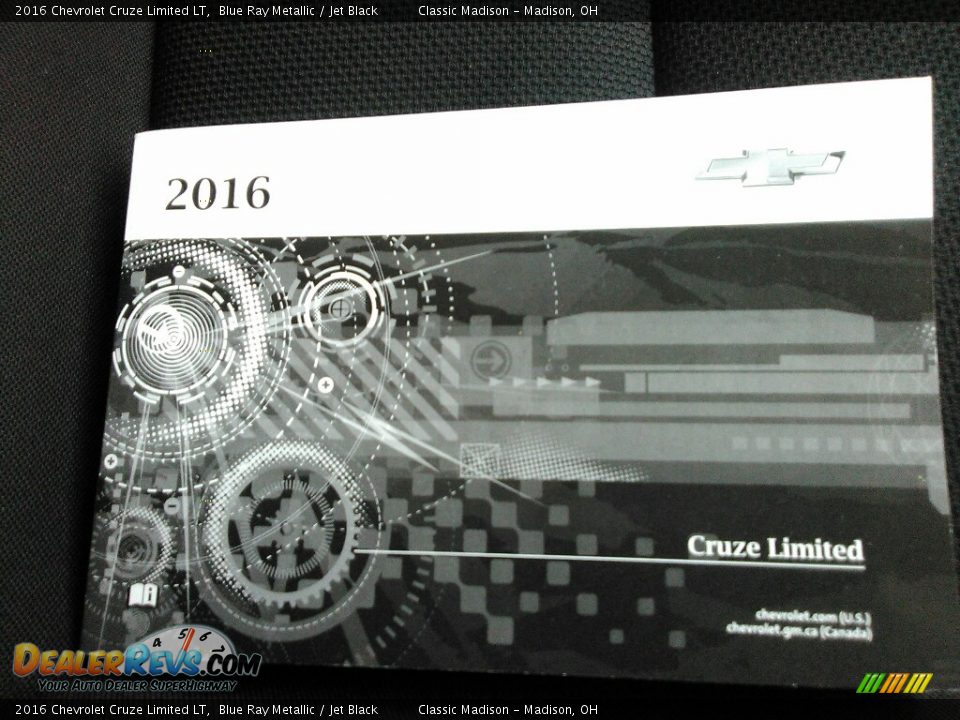 2016 Chevrolet Cruze Limited LT Blue Ray Metallic / Jet Black Photo #14