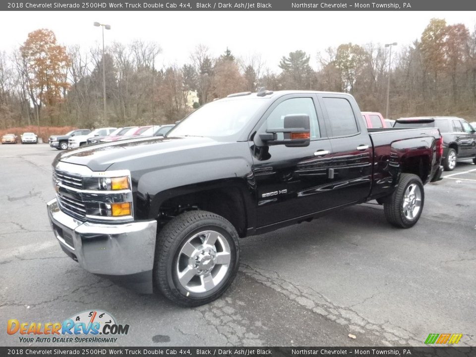 2018 Chevrolet Silverado 2500HD Work Truck Double Cab 4x4 Black / Dark Ash/Jet Black Photo #1