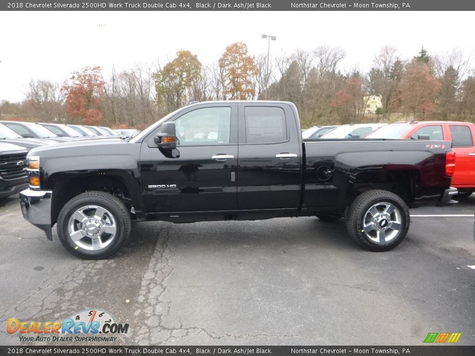 2018 Chevrolet Silverado 2500HD Work Truck Double Cab 4x4 Black / Dark Ash/Jet Black Photo #2