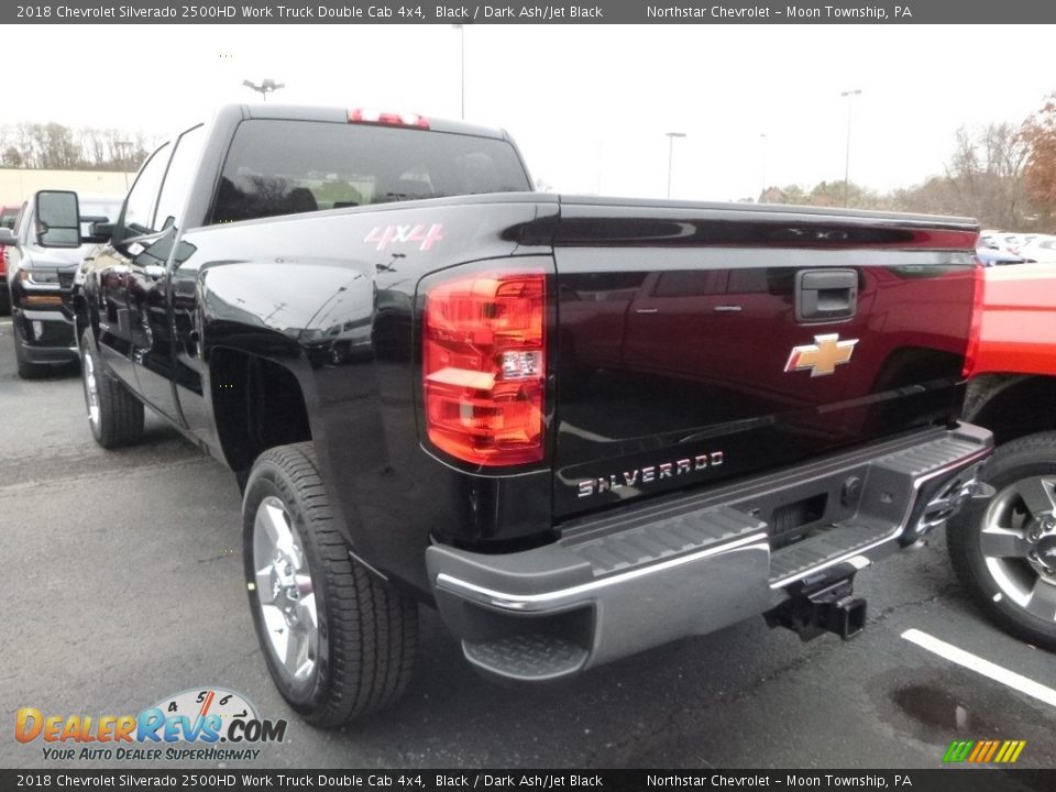 2018 Chevrolet Silverado 2500HD Work Truck Double Cab 4x4 Black / Dark Ash/Jet Black Photo #3