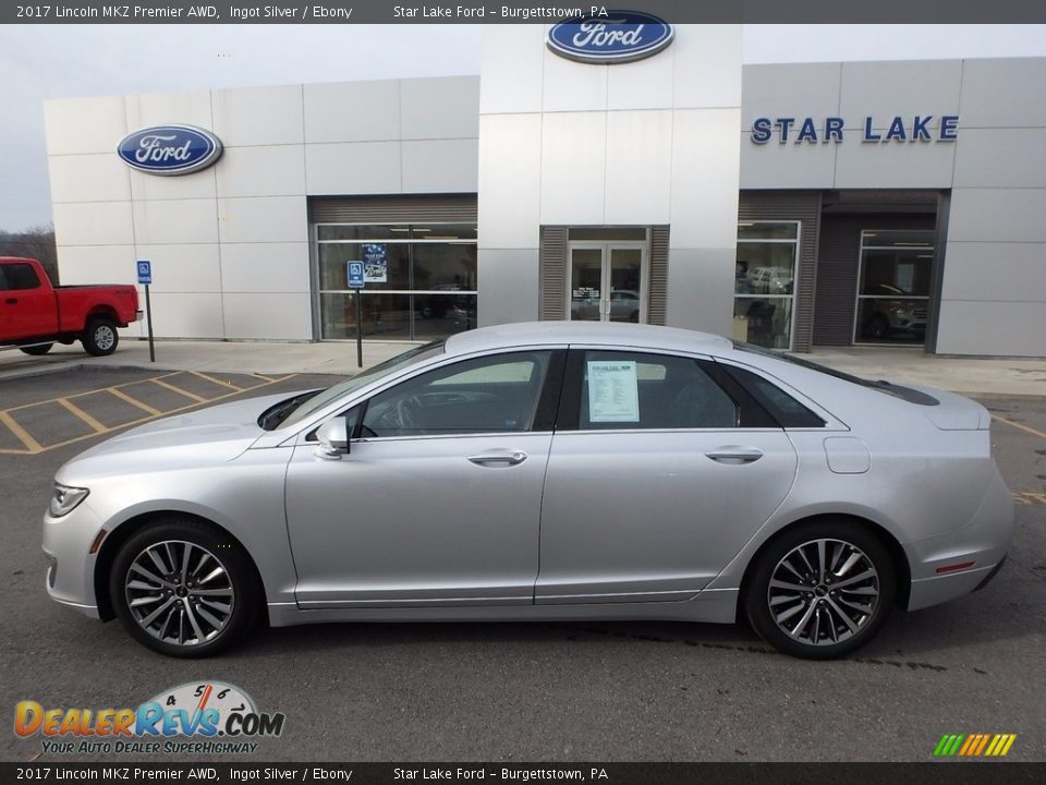 2017 Lincoln MKZ Premier AWD Ingot Silver / Ebony Photo #8