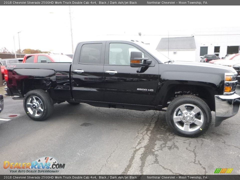 2018 Chevrolet Silverado 2500HD Work Truck Double Cab 4x4 Black / Dark Ash/Jet Black Photo #5