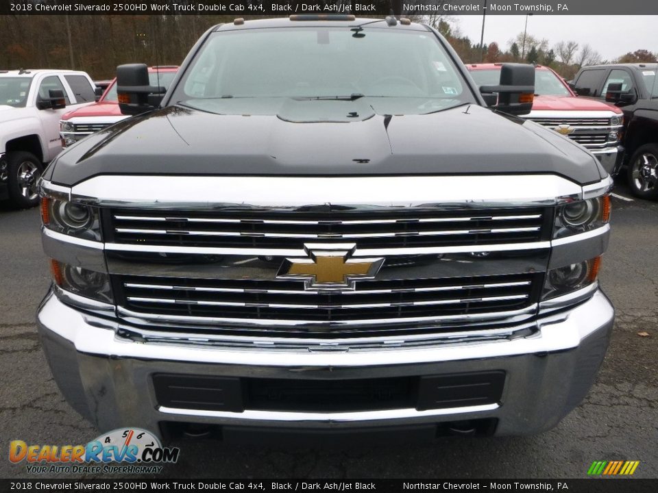 2018 Chevrolet Silverado 2500HD Work Truck Double Cab 4x4 Black / Dark Ash/Jet Black Photo #7