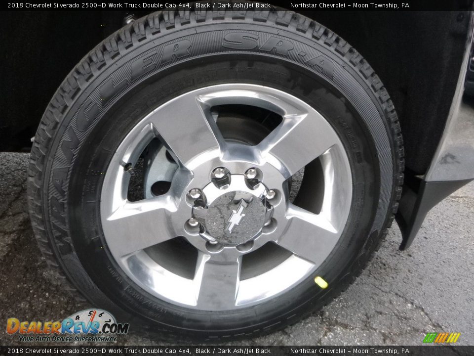 2018 Chevrolet Silverado 2500HD Work Truck Double Cab 4x4 Black / Dark Ash/Jet Black Photo #8
