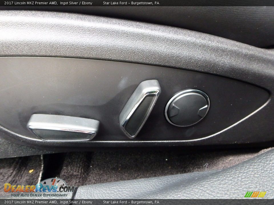 2017 Lincoln MKZ Premier AWD Ingot Silver / Ebony Photo #14