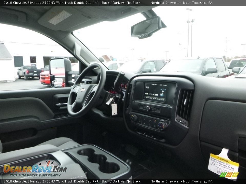 2018 Chevrolet Silverado 2500HD Work Truck Double Cab 4x4 Black / Dark Ash/Jet Black Photo #10