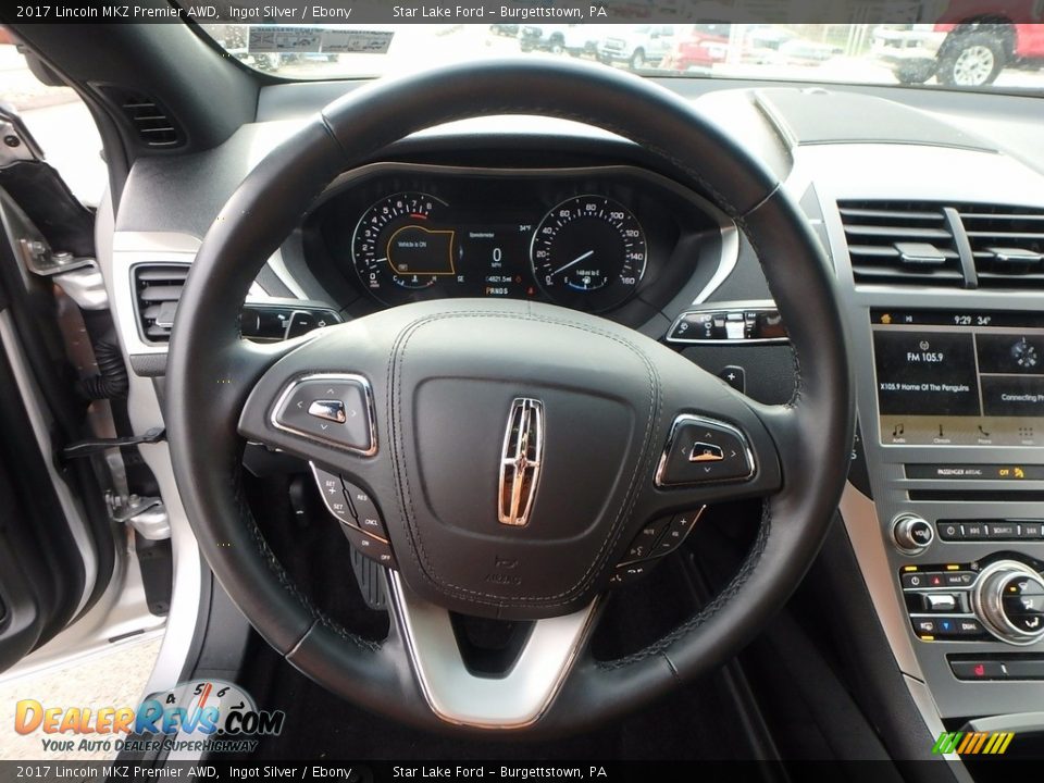 2017 Lincoln MKZ Premier AWD Steering Wheel Photo #15