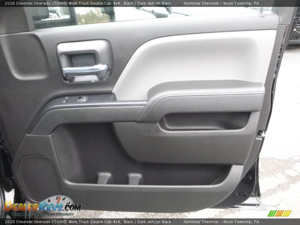 2018 Chevrolet Silverado 2500HD Work Truck Double Cab 4x4 Black / Dark Ash/Jet Black Photo #11