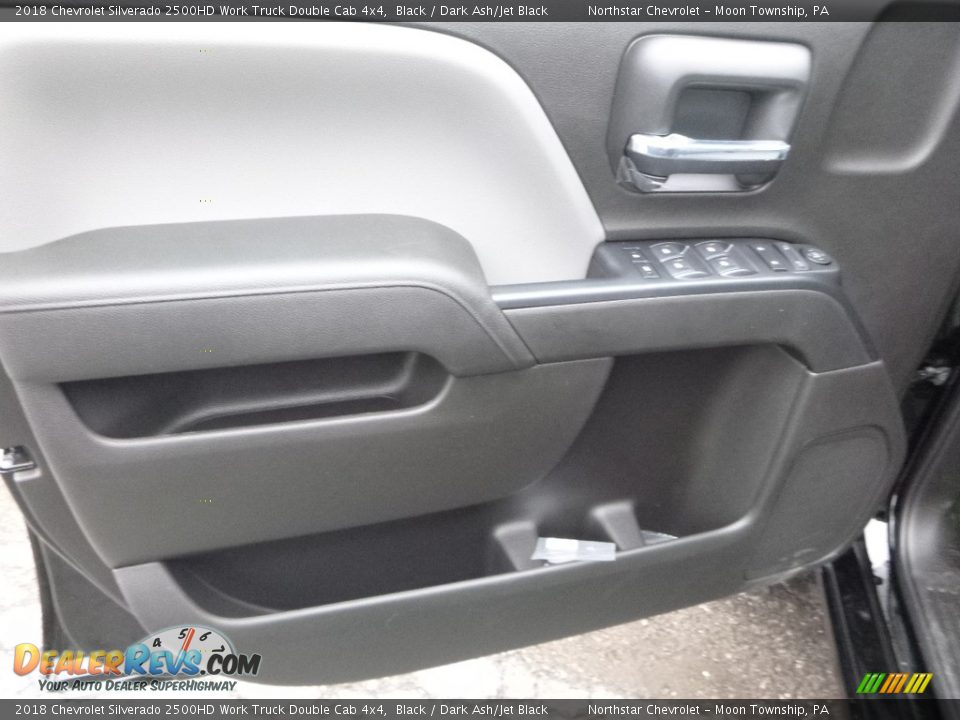 2018 Chevrolet Silverado 2500HD Work Truck Double Cab 4x4 Black / Dark Ash/Jet Black Photo #14