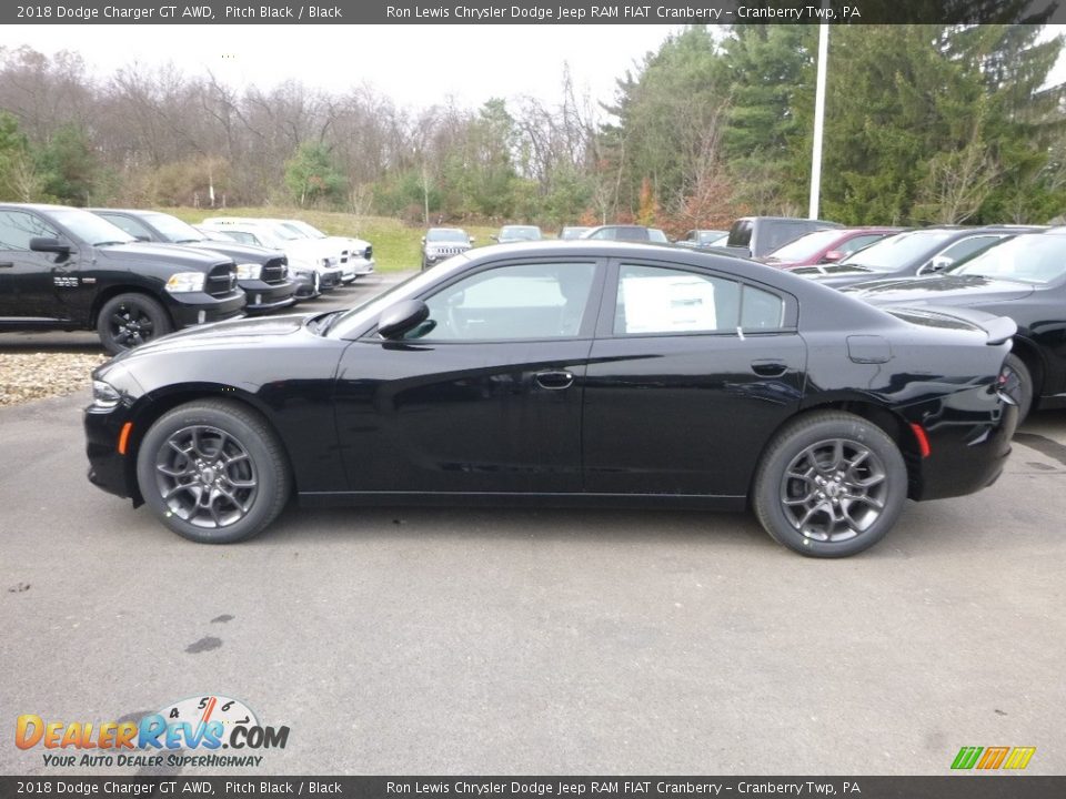2018 Dodge Charger GT AWD Pitch Black / Black Photo #2