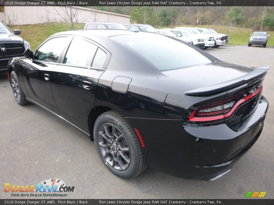 2018 Dodge Charger GT AWD Pitch Black / Black Photo #3
