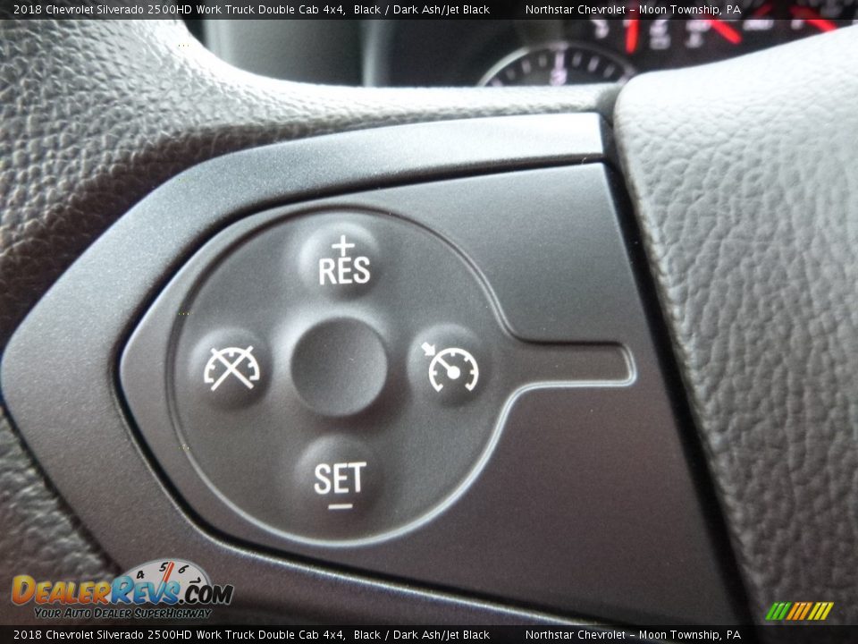 2018 Chevrolet Silverado 2500HD Work Truck Double Cab 4x4 Black / Dark Ash/Jet Black Photo #19