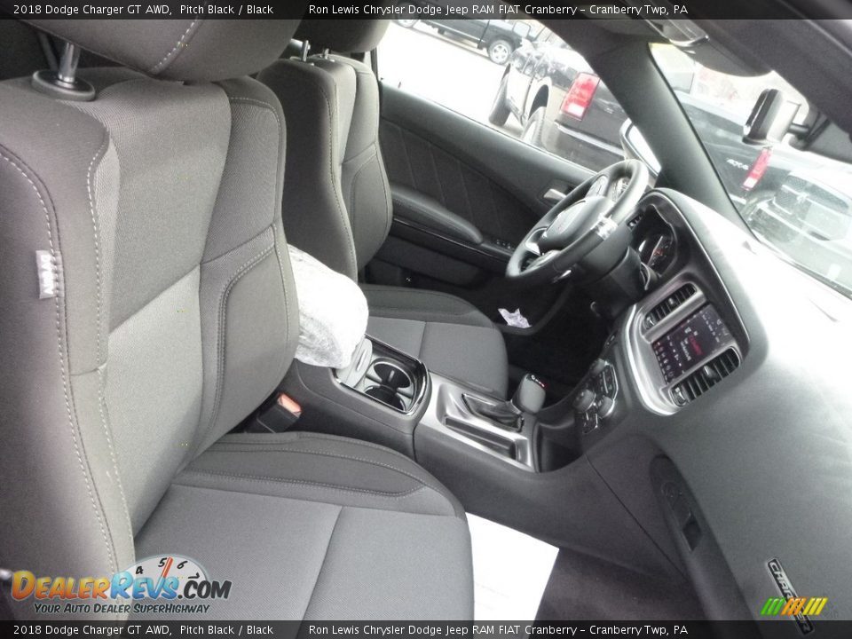 2018 Dodge Charger GT AWD Pitch Black / Black Photo #10