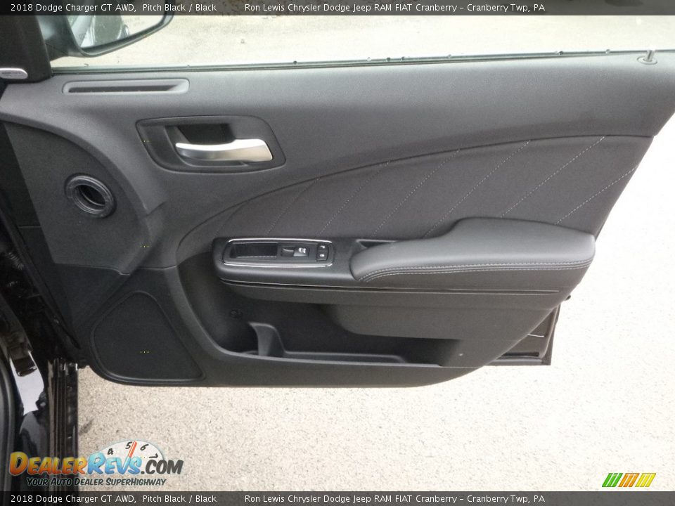 2018 Dodge Charger GT AWD Pitch Black / Black Photo #12