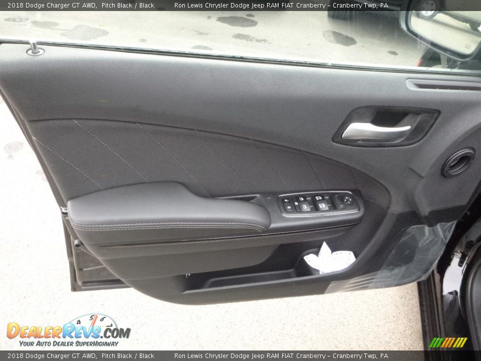 2018 Dodge Charger GT AWD Pitch Black / Black Photo #14