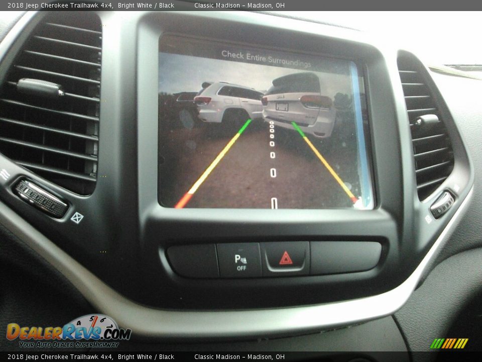 2018 Jeep Cherokee Trailhawk 4x4 Bright White / Black Photo #10