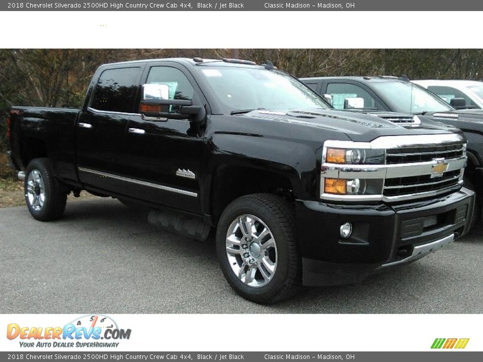 2018 Chevrolet Silverado 2500HD High Country Crew Cab 4x4 Black / Jet Black Photo #2