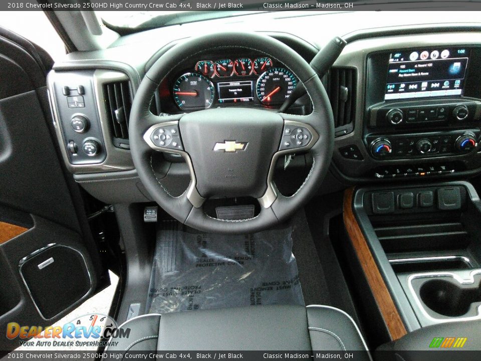 2018 Chevrolet Silverado 2500HD High Country Crew Cab 4x4 Black / Jet Black Photo #9