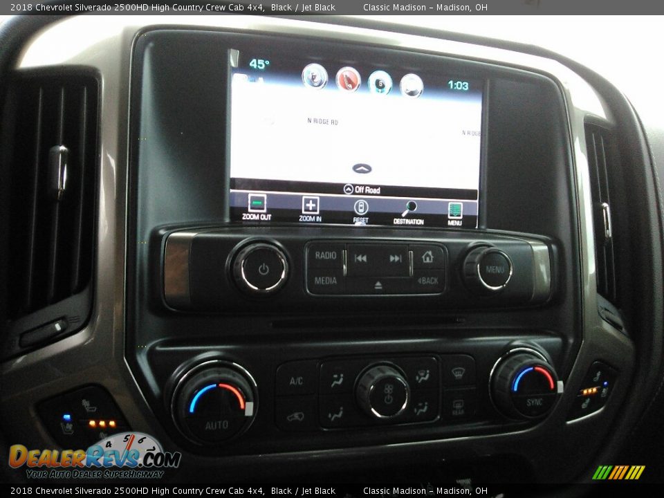 2018 Chevrolet Silverado 2500HD High Country Crew Cab 4x4 Black / Jet Black Photo #15