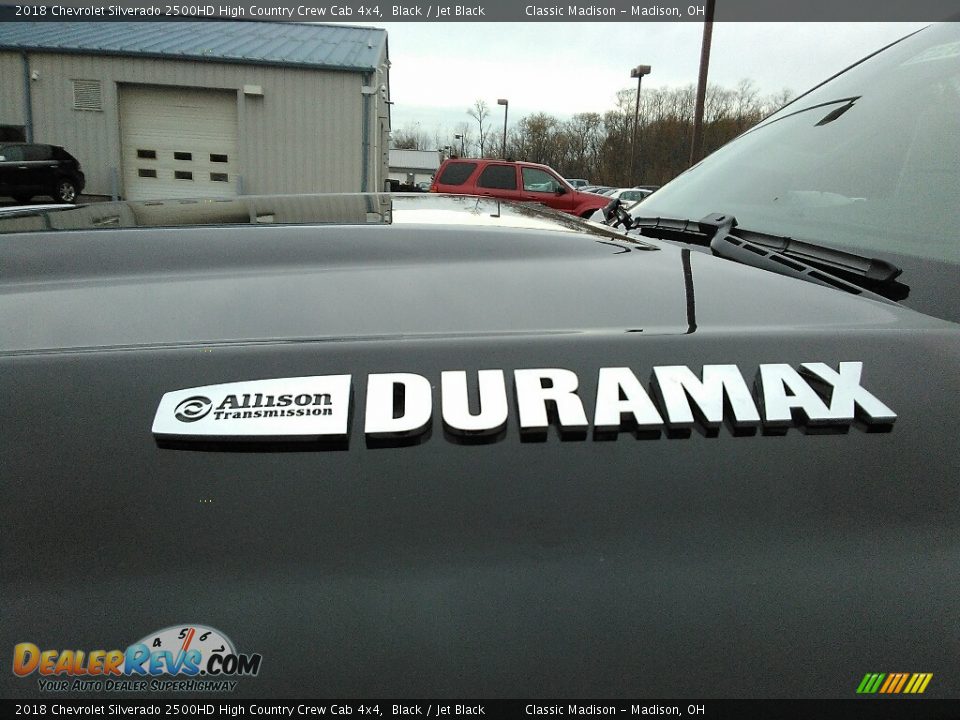 2018 Chevrolet Silverado 2500HD High Country Crew Cab 4x4 Black / Jet Black Photo #18