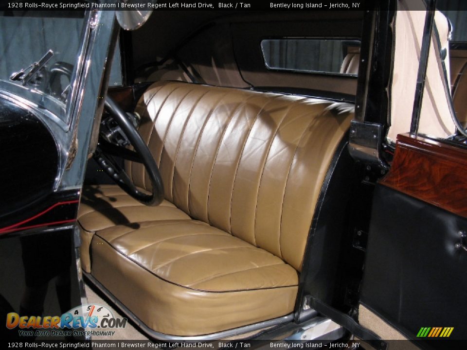 1928 Rolls-Royce Springfield Phantom I Brewster Regent Left Hand Drive Black / Tan Photo #6