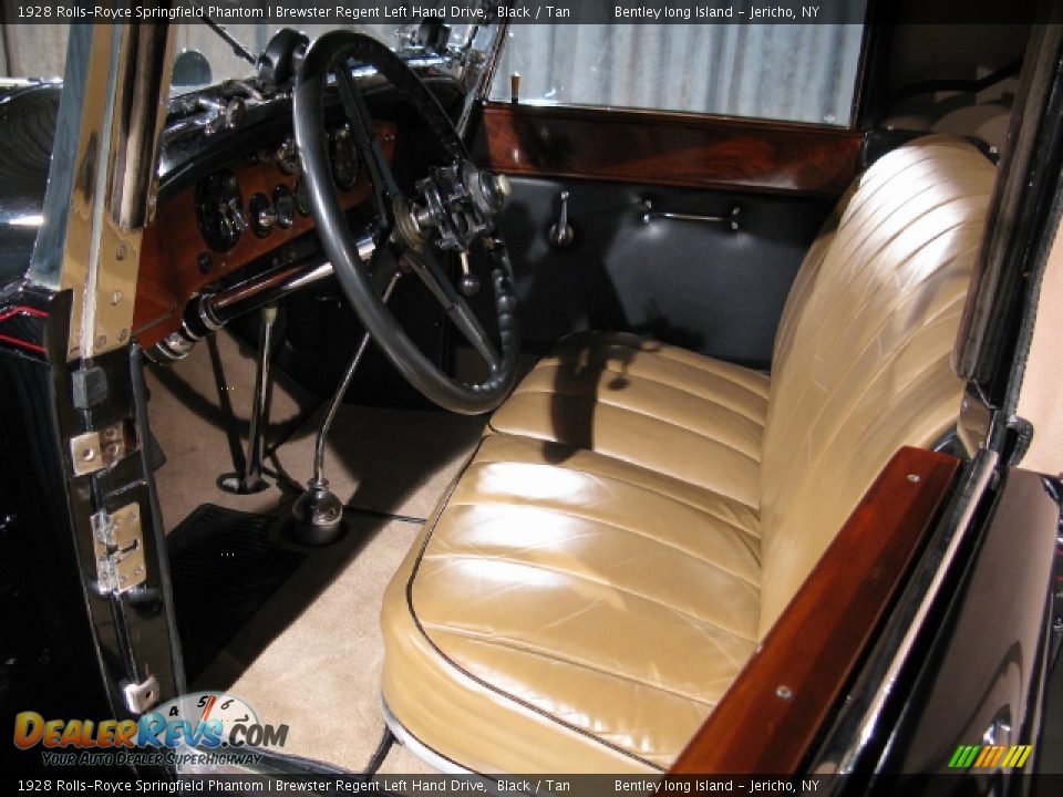 1928 Rolls-Royce Springfield Phantom I Brewster Regent Left Hand Drive Black / Tan Photo #7