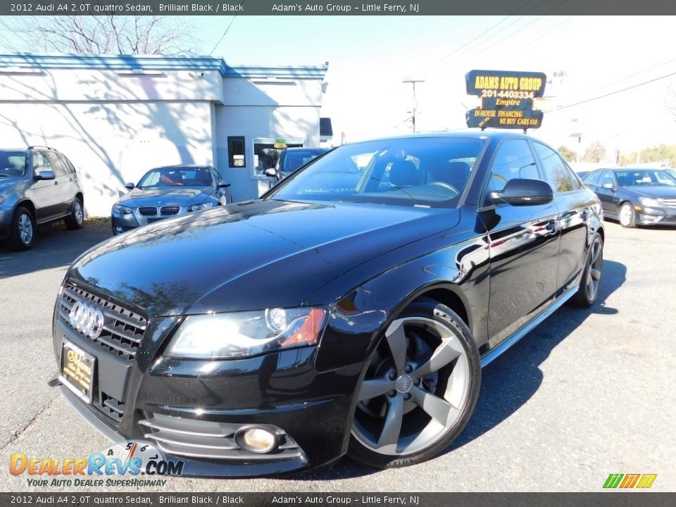 2012 Audi A4 2.0T quattro Sedan Brilliant Black / Black Photo #2