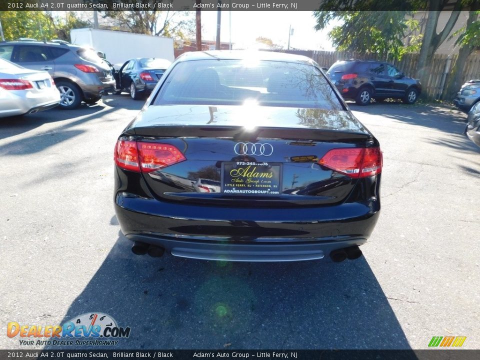 2012 Audi A4 2.0T quattro Sedan Brilliant Black / Black Photo #6