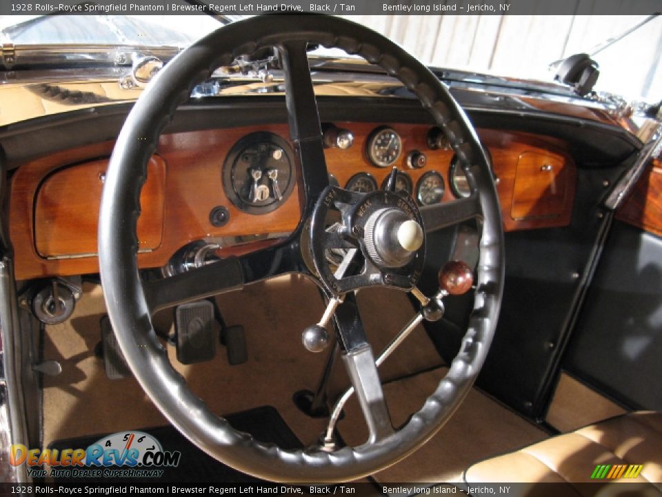 1928 Rolls-Royce Springfield Phantom I Brewster Regent Left Hand Drive Black / Tan Photo #8