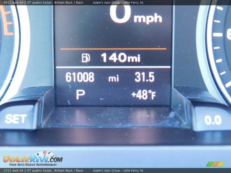 2012 Audi A4 2.0T quattro Sedan Brilliant Black / Black Photo #23