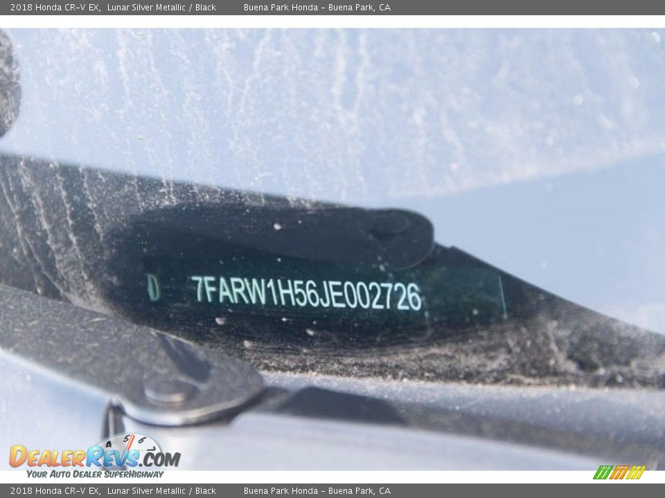 2018 Honda CR-V EX Lunar Silver Metallic / Black Photo #17