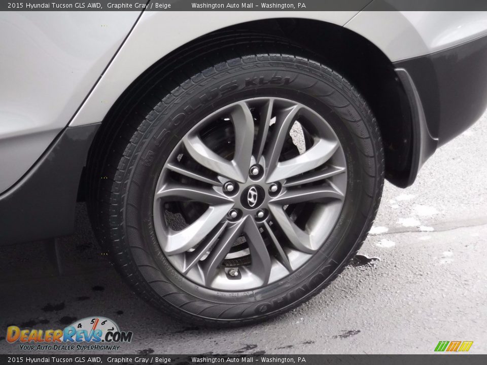 2015 Hyundai Tucson GLS AWD Graphite Gray / Beige Photo #6