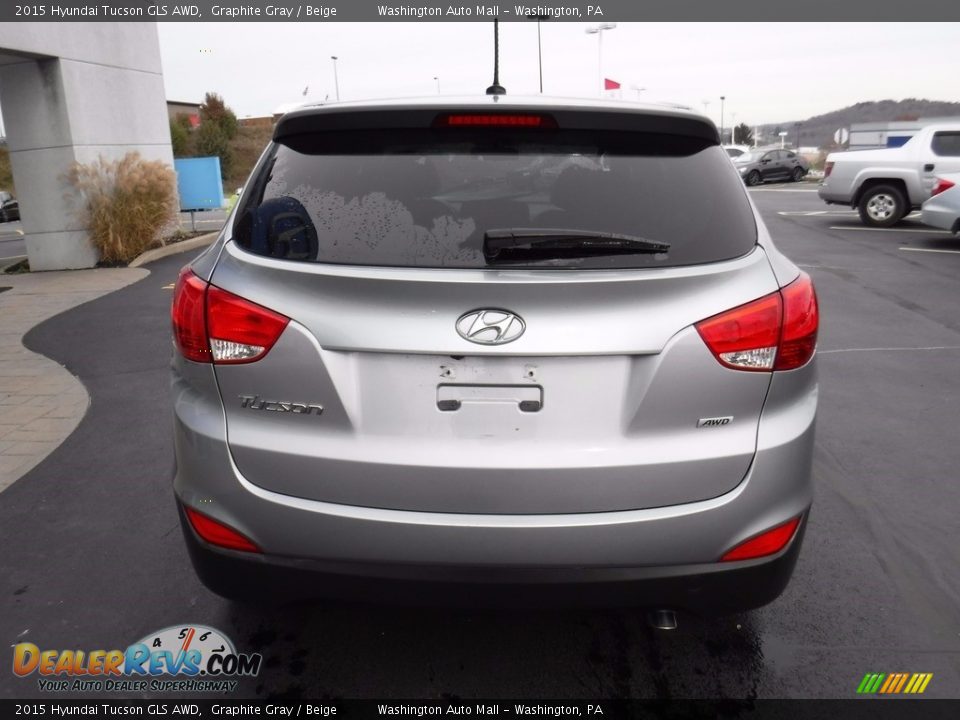 2015 Hyundai Tucson GLS AWD Graphite Gray / Beige Photo #8