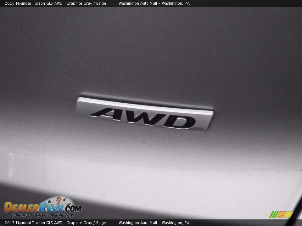 2015 Hyundai Tucson GLS AWD Graphite Gray / Beige Photo #10