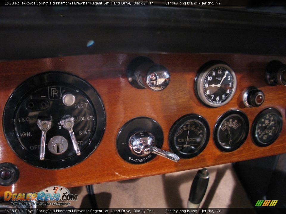 1928 Rolls-Royce Springfield Phantom I Brewster Regent Left Hand Drive Black / Tan Photo #10