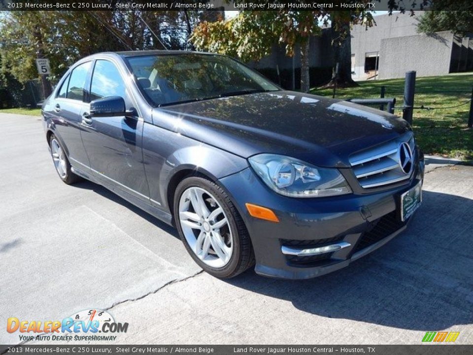 2013 Mercedes-Benz C 250 Luxury Steel Grey Metallic / Almond Beige Photo #2