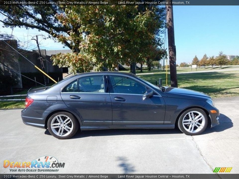 2013 Mercedes-Benz C 250 Luxury Steel Grey Metallic / Almond Beige Photo #6