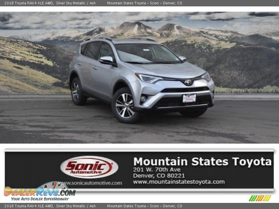 2018 Toyota RAV4 XLE AWD Silver Sky Metallic / Ash Photo #1