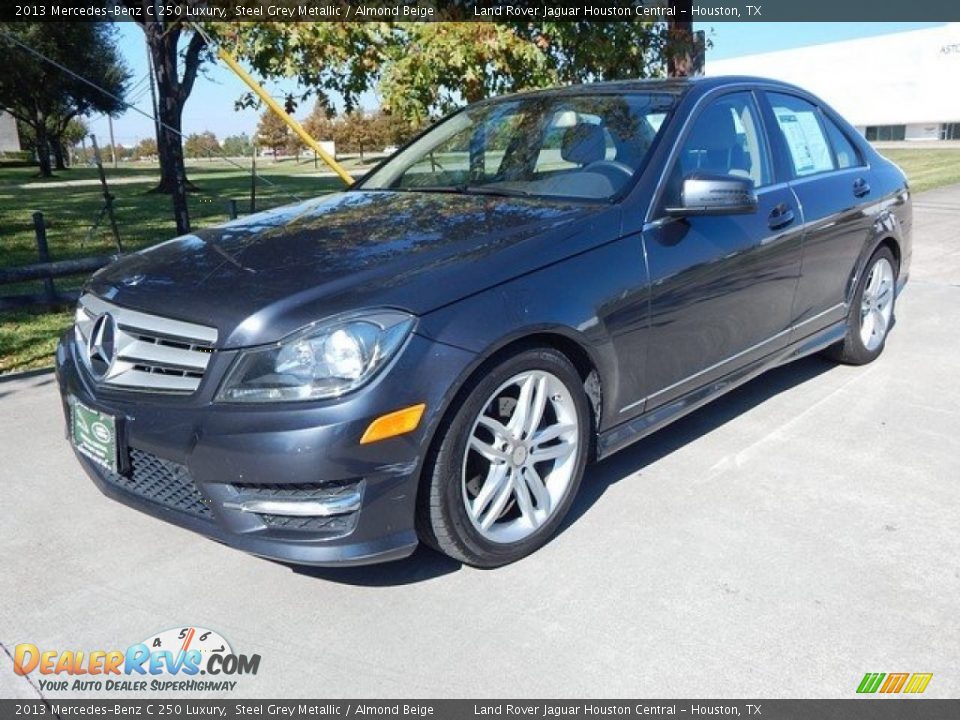 2013 Mercedes-Benz C 250 Luxury Steel Grey Metallic / Almond Beige Photo #10