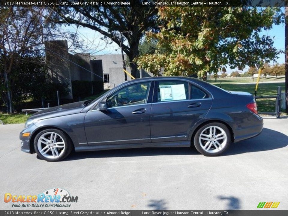2013 Mercedes-Benz C 250 Luxury Steel Grey Metallic / Almond Beige Photo #11