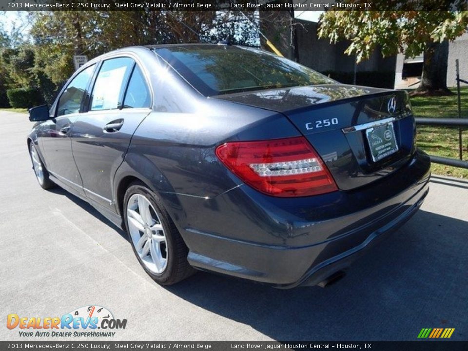 2013 Mercedes-Benz C 250 Luxury Steel Grey Metallic / Almond Beige Photo #12