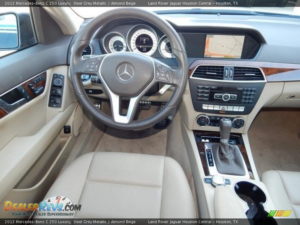 2013 Mercedes-Benz C 250 Luxury Steel Grey Metallic / Almond Beige Photo #14